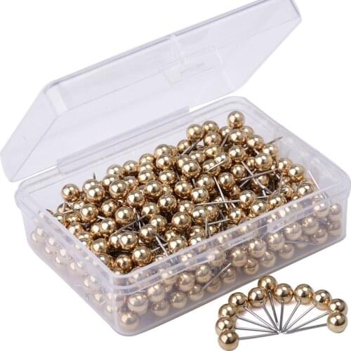 300 pieces Colorful Assorted Push Pins Drawing Cork Board Nails Photo Wall Office School Supplies