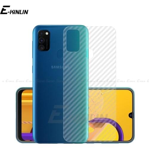Soft Back Cover Screen Protector For Samsung Galaxy M01 Core M11 M21 M30 M31 M51 M20 M40 3D Carbon Fiber Sticker Film Not Glass