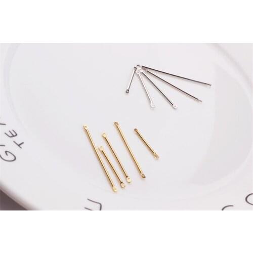 6pcs Hot Sale 2020 Real Goldplating Stick Tasselper foration Connection Statement Stud Earrings Women Diy Jewelry Accessories