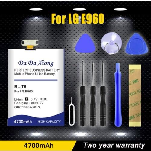 High quality 4600mAh BL-T5 Li-ion Phone Battery for LG Nexus 4 Battery E960 E975 E973 F180 LS970 Optimus G E970 BL T5 battery