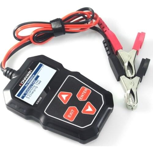 KW208 Car Battery Tester Charger Analyzer 12V 100-2000CCA Charging System Test K3KD
