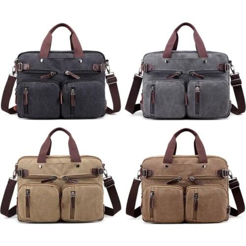 Besegad Multi-use Laptop Bag Case Shoulder Messenger Handbag Briefcase for Macbook Microsoft Surface 15inch Laptops Backpack