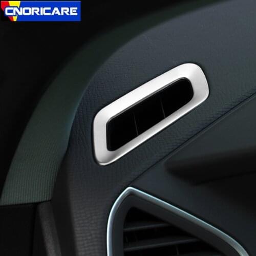 Car Dashboard Air Conditioning Outlet Frame Decoration Sticker Trim For Volvo XC60 2010-18 Stainless Steel Interior Modified