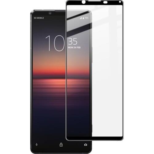For Sony Xperia 1 II Glass Screen Protector IMAK Pro+ Version Full Screen AB Glue Tempered Glass for Sony Xperia 1 5 10 II