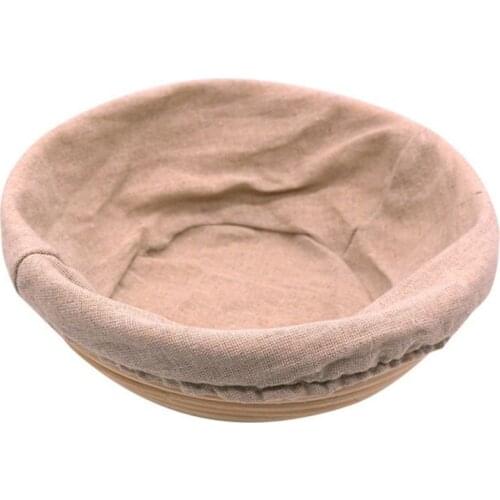 Country Style Wicker Bread Baskets Round Rattan Basket Dough Banneton Bread Proofing Proving Fermentation