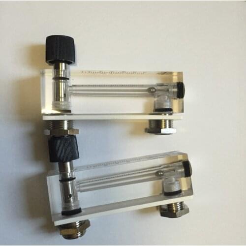 LZT-6T 4-40 L/min Square Panel Type Gas Flowmeter Air Flow Meter rotameter LZT6T Tools Flow Measuring