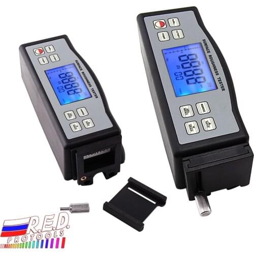 Multi-parameter Digital Portable Surface Roughness Meter Gauge Tester Ra Rz + Built-in Diamond pin probe