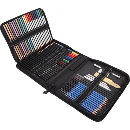 72pcs Sketching Drawing Pencils Set Art Charcoal Pencil Artists Painting Draw Sketch Kit for Painter School Student Art Supplies