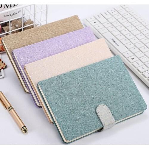 2021 New Girl Heart Cloth Magnetic Clasp Hand Account Book Simple Ins Style Cute Student Net Red Hand Account Diary Book