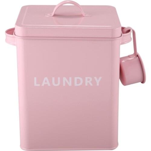 New Kitchen Bathroom Storage Organizer 5L Grain Rice Storage Container Washing Powder Container Sealed Box With Spoon