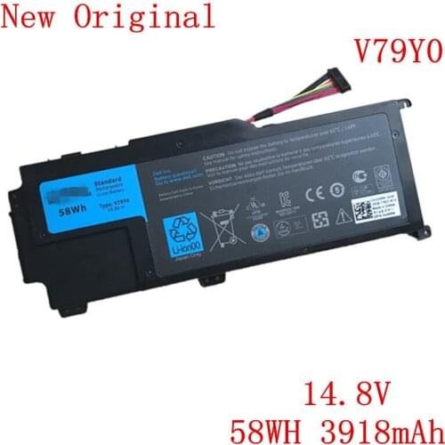 New Original Laptop Li-ion black Battery V79Y0 for DELL XPS 14Z 15Z L511X P24G L412Z L412X series 58WH 3918mAh 14.8V
