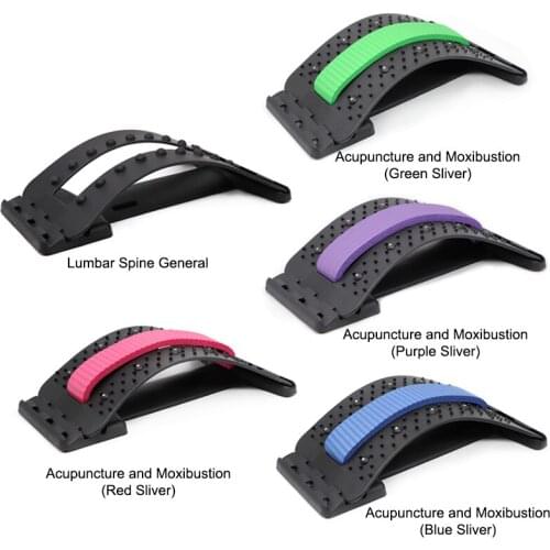 Stretch Equipment Back Massager Stretcher Fitness Lumbar Support Relaxation Mate Pain Relieve Spine Corrector Health Care Tool