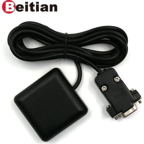 BEITIAN, RS-232 level DB9 female connector GNSS receiver,Dual GPS GLONASS receiver,49.5*49.5*7mm,BN-85D