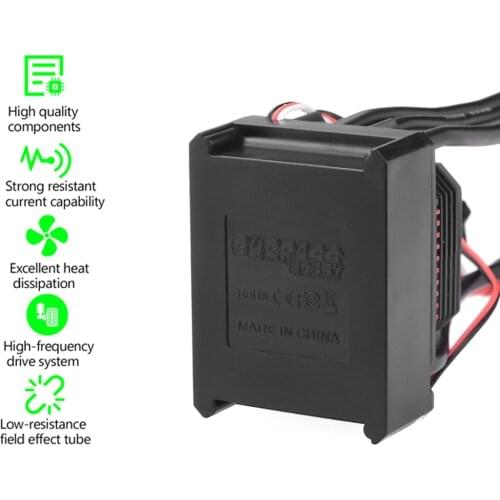 RC Spare Parts 80A/120A/150A Brushless ESC Waterproof Electric Speed Controller for 1/8 RC Truck Off-road Car