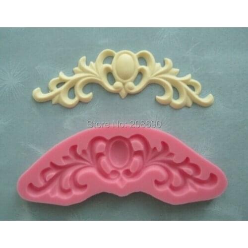 The European style sculpture pattern decorate border around the cake Sugar lace silicon Mold Fondant Cake polymer clay
