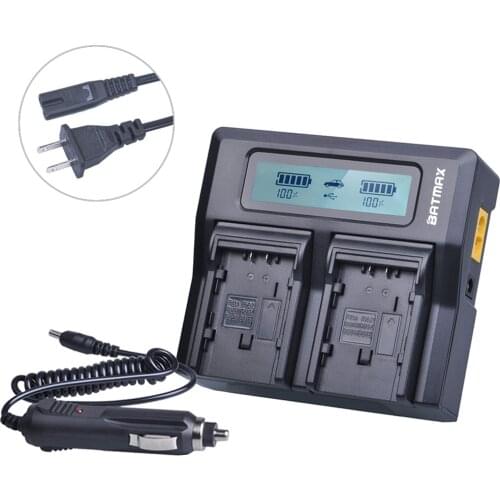 Ultra Fast LCD Dual Charger for Panasonic VW-VBG130 VW-VBG260 VW-VBG6 VW-VBD070 VW-VBD140 VW-VBD210 DU07 DU14 DU21 Cam Batteries