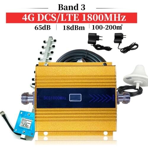 HOT!4g signal booster 1800mhz GSM Mobile Signal Booster Repeater DCS /LTE1800 Cellular amplifier GSM 1800 Cell Signal amplifier