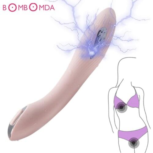 Electric Shock Puls Vibrator Magic Wand Massager Vagina Clit StimulateClimax G Spot Anal Vibrator Sex Toys For Women Masturbator