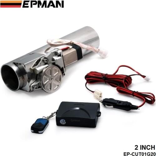 2" Exhaust Pipe Electric I Pipe Exhaust Electrical Cutout with Remote Control Wholesale Valve FOR VW GOLF MK5 EP-CUT01G20