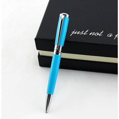 High-Grade Metal Commercial Ballpoint Pen 0.7mm Blue Refills ChildrenS Student Stationery Gift School Office Supplies