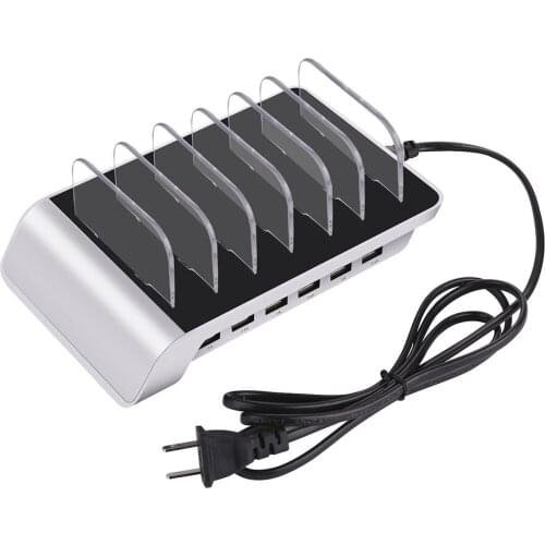 Charging Station for Multiple Devices USB Charger Station 6-Port USB Charging Holder for Phone NK-Shopping