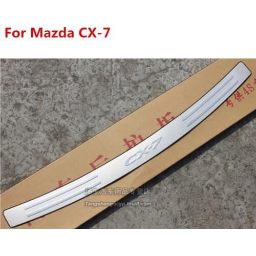 High quality stainless steel Rear bumper Protector Sill For Mazda CX-7 CX7 2008 2009 2010 2011 2012 2013 Car-styling
