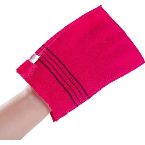 1/4PCS Double-sided Towel Korean Exfoliating Bath Washcloth Body Scrub Shower Towel Portable For Adults Coarse Grain Towel