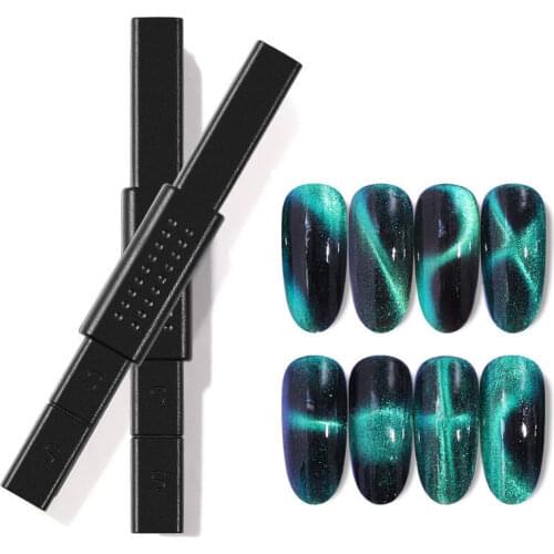 1pc 2021 Hot Professional Cat Eye Magnetic Plate Stick Thick Strong Magnet for UV Gel Polish Design Nail Magnetic Stick NAB007