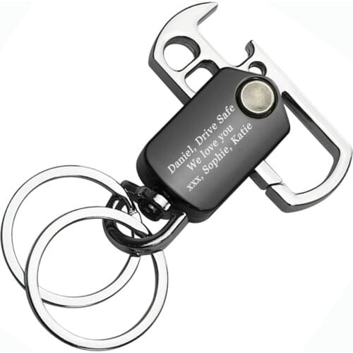 100Pcs Personalized Wedding Birthday Engagement Party Gift Custom Fidget Spinner Bottle Opener Keychain Favor With Belt Clip