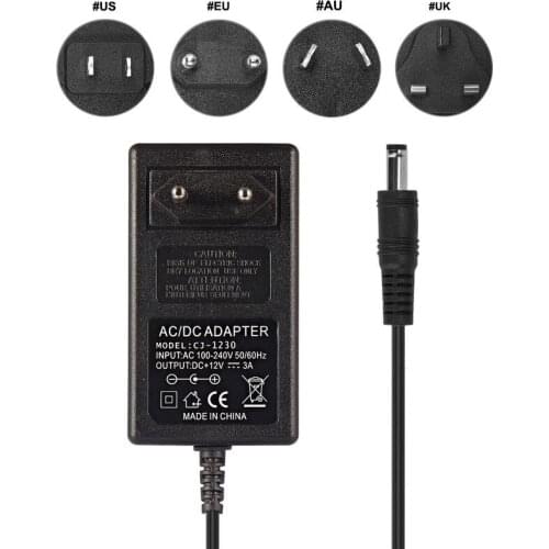 20pcs AC 100-240V To DC 12V 3A LED Driver Transformer 12 Volt Power Supply IC Solution For CCTV Camera LED Strip Controller