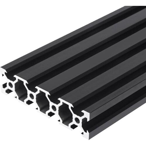 200-1000mm Black 2080 V-Slot Aluminum Profile Extrusion Frame for CNC Tool DIY