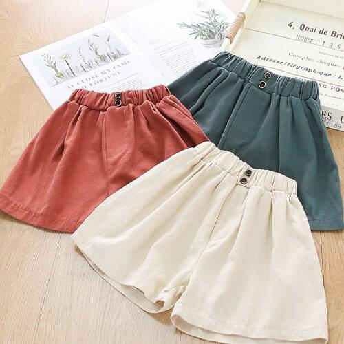2021 Summer Girls Casual Loose Shorts Three Colors