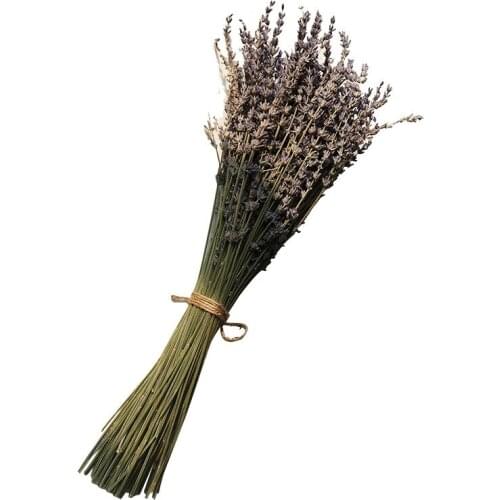 300g Dried Natural Lavender Flower Bouquet Wedding Flower Bunches Home Office Decoration