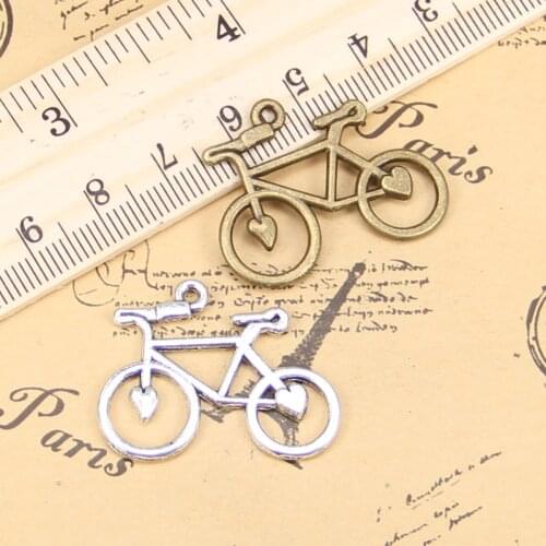 10pcs Charms bike bicycle 31x23mm Antique Pendants,Vintage Tibetan Silver Jewelry,DIY for bracelet necklace