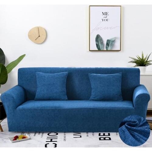 52Stretch Sofa Covers Elastic Furniture Protector Polyester Loveseat Couch Cover l ArmChair Cover for Living Room 1/2/3/4-seater