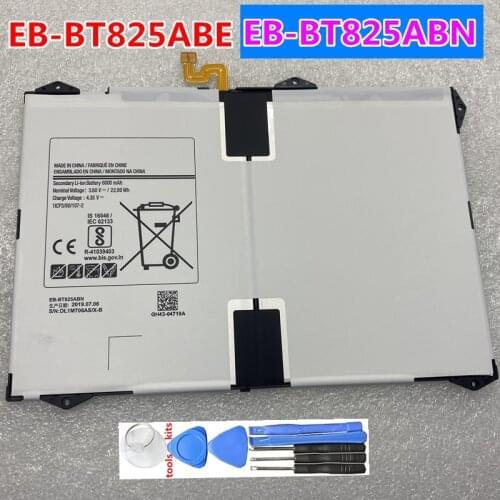 6000mAh EB-BT825ABE EB-BT825ABN Battery For Samsung Galaxy Tab S3 9.7 inch SM-T825C T820 T825 Original Batteries
