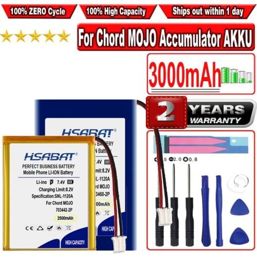 HSABAT 1800mAh Battery for Chord MOJO Accumulator AKKU