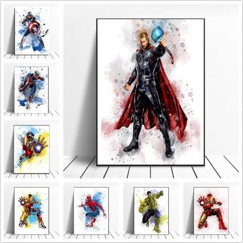 DIY 5D Diamond Painting Marvel Art Avengers Super Hero Spiderman Diamond Embroidery Mosaic Cross Stitch Kits Home Decoration