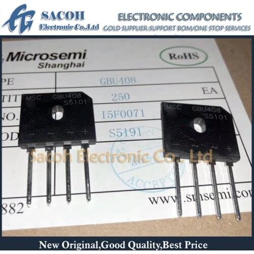 Free shipping 10Pcs GBU408 GBU406 GBU410 GBU405 GBU404 GBU403 GBU402 GBU401 DIP-4 4A 800V BRIDGE RECTIFIER