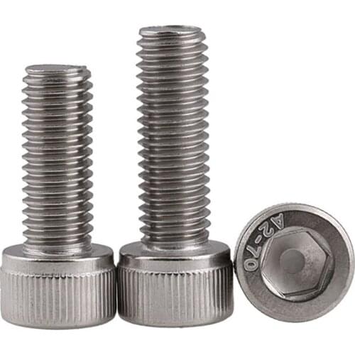 Hex Socket Head Cap Screw A2 Stainless Cup Head Allen Bolts M1.4 M1.6 M2