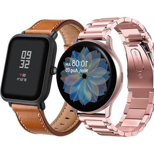 20mm 22mm Bracelet for Amazfit bip/GTR GTS 2 mini/Honor magic 2 strap For Samsung Galaxy Gear S3 huawei watch GT2 Pro Watch Band