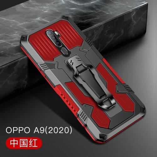 Case for OPPO A5 2020 A9 2020 Cover Shockproof Kickstand Belt Clip Case For OPPO Reno A5 (2020) A9 (2020) Hybrid Stand Back Capa