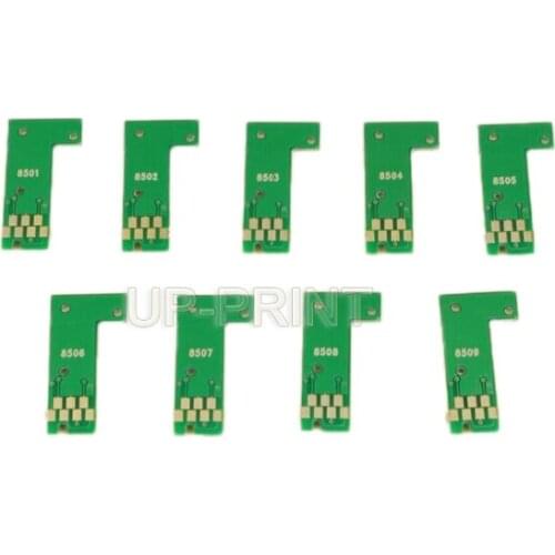 UP 9pcs T8501-T8509 T8501 Ink Cartridge ARC Chip compatible For Epson SureColor P800 SC-P800 Printer chips