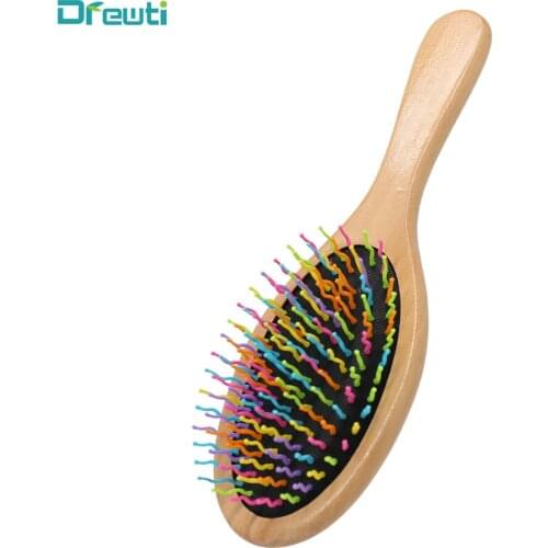 DREWTI Trendy Hairbrush Professional Wide Tooth Comb Professional Keratin Hairdressing Tools Brush Detangling Barber styling