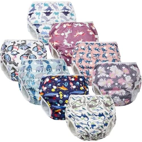 Baby Swimming Trunks Infant Training Trunk Swim Diaper Swimsuit Boy and Girl Swim Diapers Newborn Children Swimwear 0-6 Years