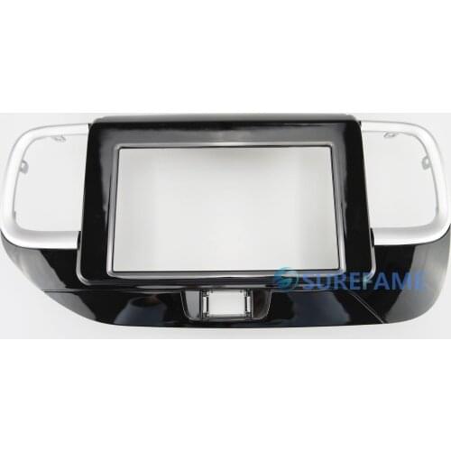 Double DIN Car Radio Facia for HYUNDAI Venue 2019+ (Right Wheel) Panel Dash Kit Install Trim Fascia Plate Console Bezel Adapter