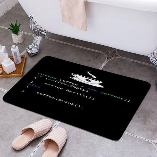 Coffee 3D Print Doormats Rectangle Non-Slip DoorMat Bedroom Kitchen Entrance Print Door rugs Dropshipping