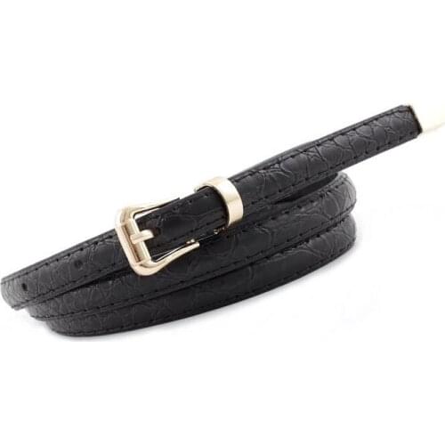 Korean Style Snake Pattern Thin Belt Fashion Chic Belt Waist Band For Women Dress Accessories