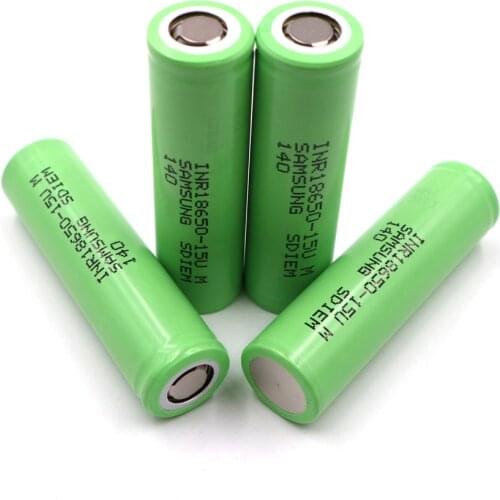 15UM Li-Ion Sam Sung 1500mAh 5pcs 18650 High Power Tool Battery Cell Rechargeable Batteries Discharge Rate 1C Current 23A 1.5AH