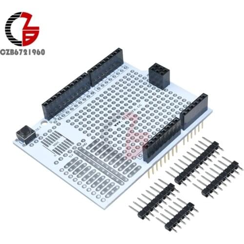 Prototype Development Board Expansion Shield PCB Bread Board Breadboard Protoshield Module for Arduino UNO R3 One Diy Kit 2.54mm